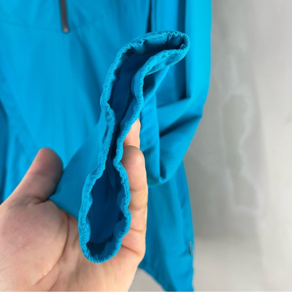 Nike Bright Turquoise Half-Zip Pullover Jacket 80’s Medium Size - Picture 3 of 11